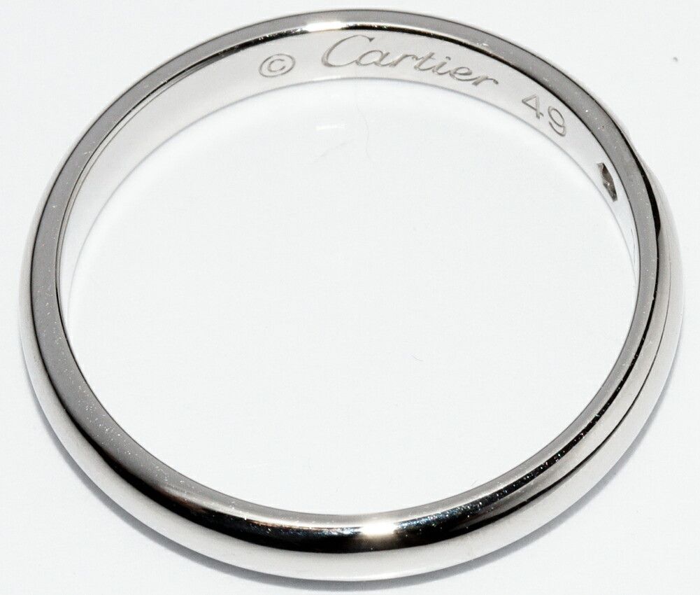 Cartier Cartier Cartier Pt950 1895 Wedding Ring Ring B40577 Size 9 Metal Ring B40577 DUTY FREE for USA Size ONE SIZE - 3 Thumbnail