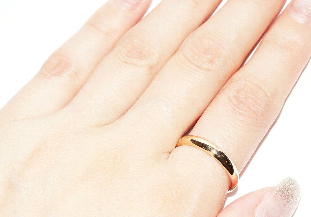 Cartier Cartier Cartier 1895 Wedding Ring Au750 Ring Size 14.5 Crocodile skin Ring B40312 DUTY FREE for USA Size ONE SIZE - 6 Thumbnail
