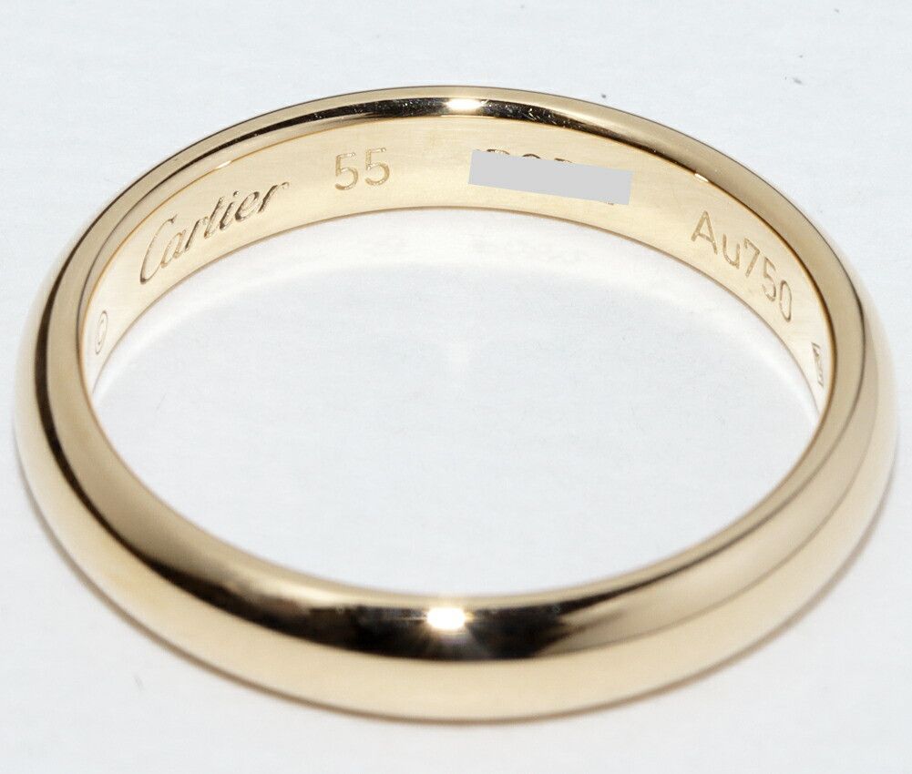 Cartier Cartier Cartier 1895 Wedding Ring Au750 Ring Size 14.5 Crocodile skin Ring B40312 DUTY FREE for USA Size ONE SIZE - 5 Thumbnail