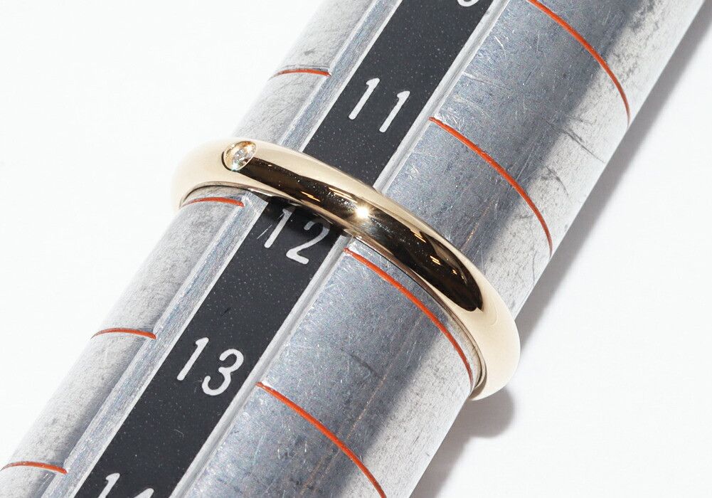 Cartier Cartier Cartier 1895 Wedding Ring Au750 Diamond Ring Size 52 Crocodile skin Ring B40576 DUTY FREE for USA Size ONE SIZE - 2 Thumbnail