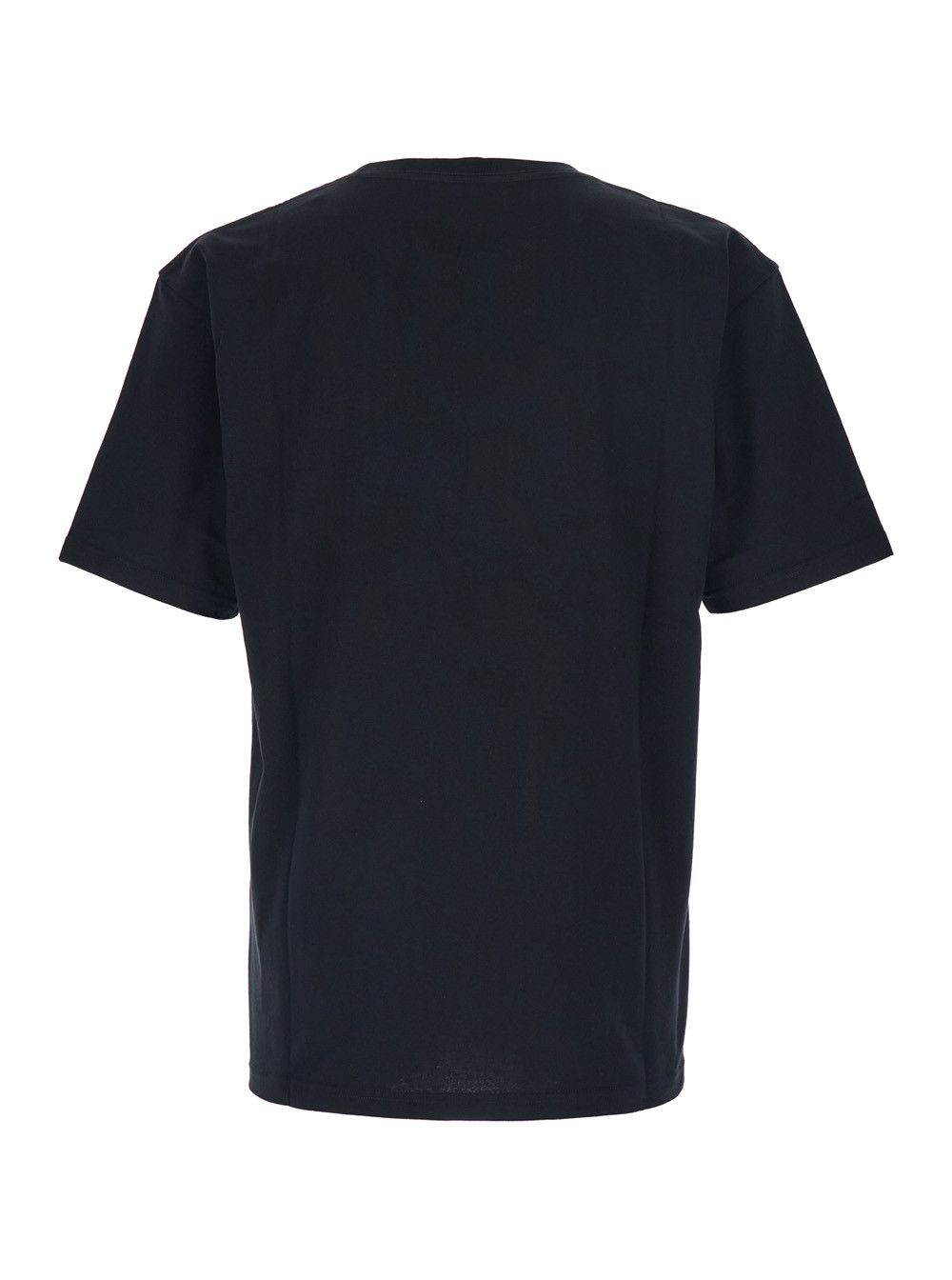 Valentino Black Crewneck T-Shirt with Print on the Front in Cotton Man Size US XL / EU 56 / 4 - 2 Thumbnail