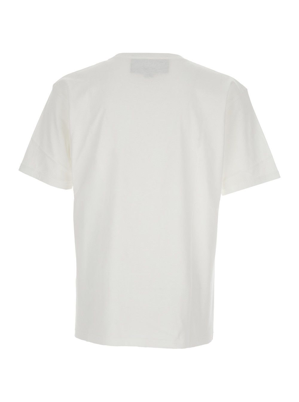 Valentino White Crewneck T-Shirt with Print on the Front in Cotton Man Size US L / EU 52-54 / 3 - 2 Thumbnail