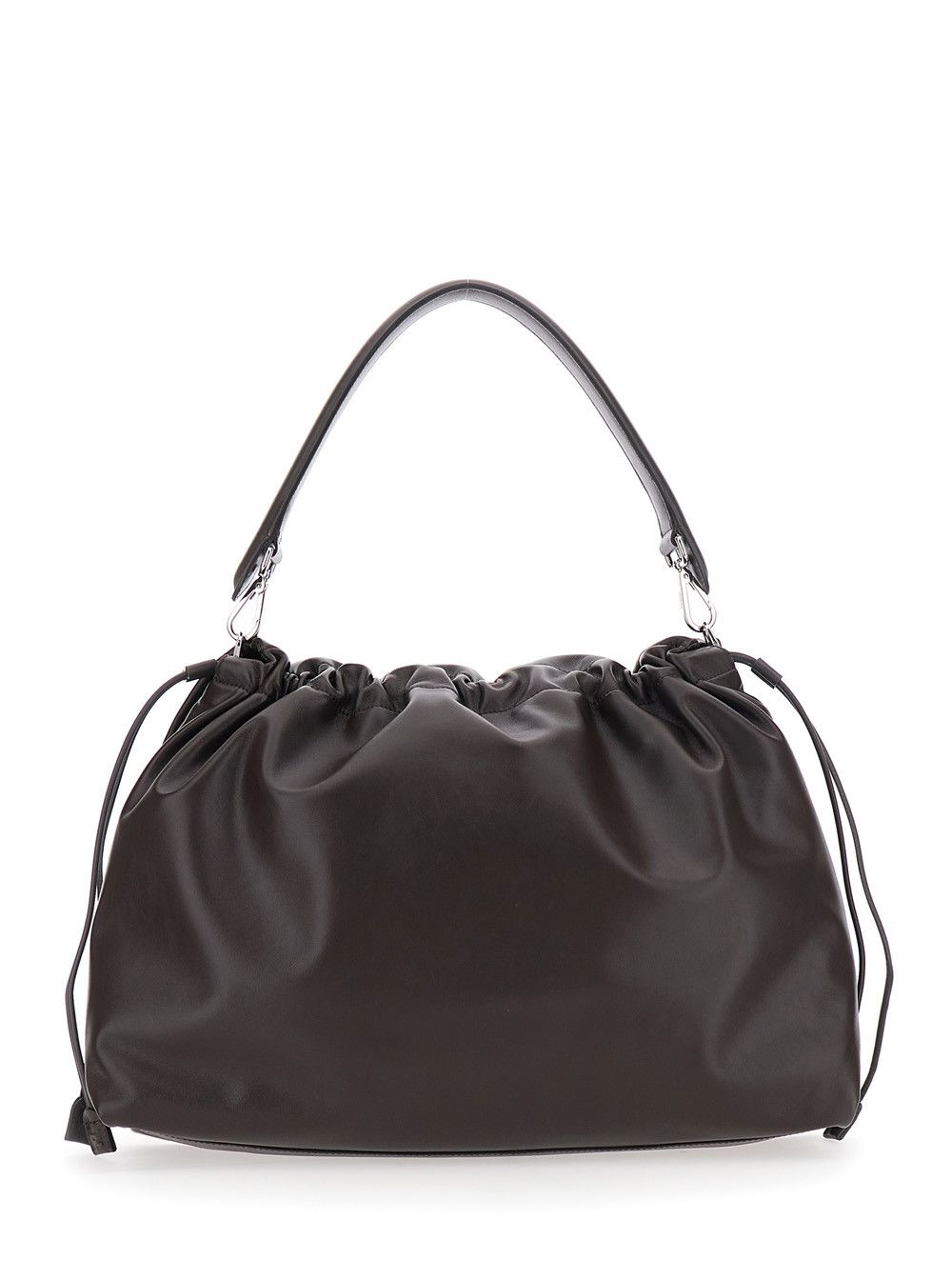 Fendi 'Mama Baguette Large' Brown Shoulder Bag with FF Closure on the Front in Leather Man Size ONE SIZE - 4 Thumbnail