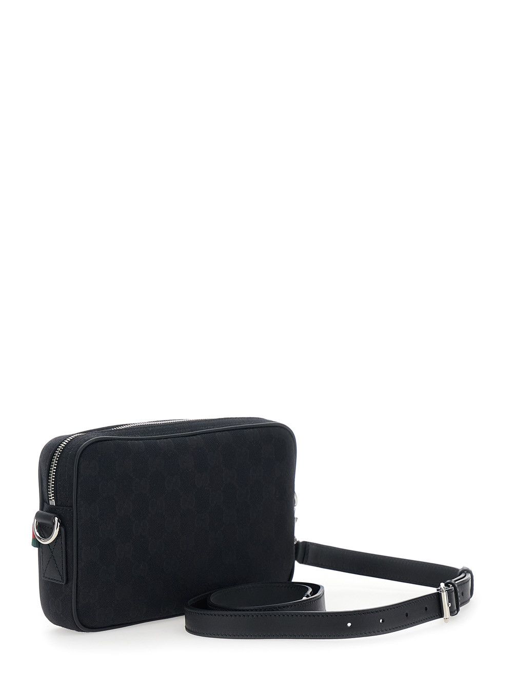 Gucci Black Crossbody Bag with All-Over GG Motif in Fabric Man Size ONE SIZE - 3 Thumbnail