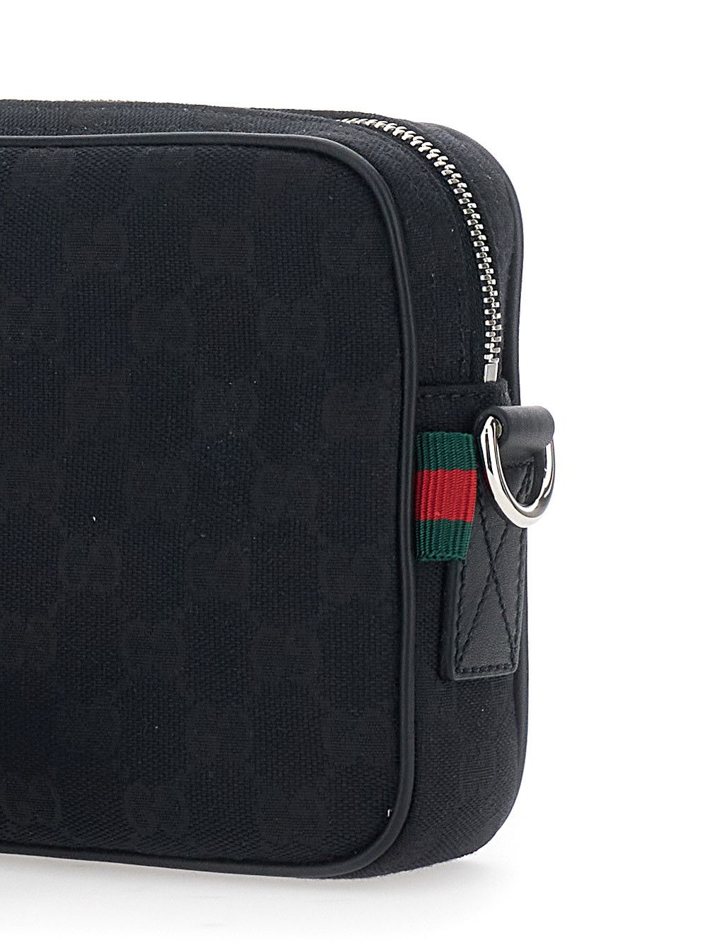 Gucci Black Crossbody Bag with All-Over GG Motif in Fabric Man Size ONE SIZE - 5 Thumbnail