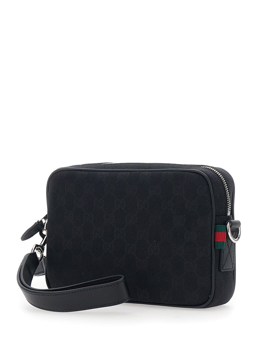 Gucci Black Crossbody Bag with All-Over GG Motif in Fabric Man Size ONE SIZE - 2 Thumbnail