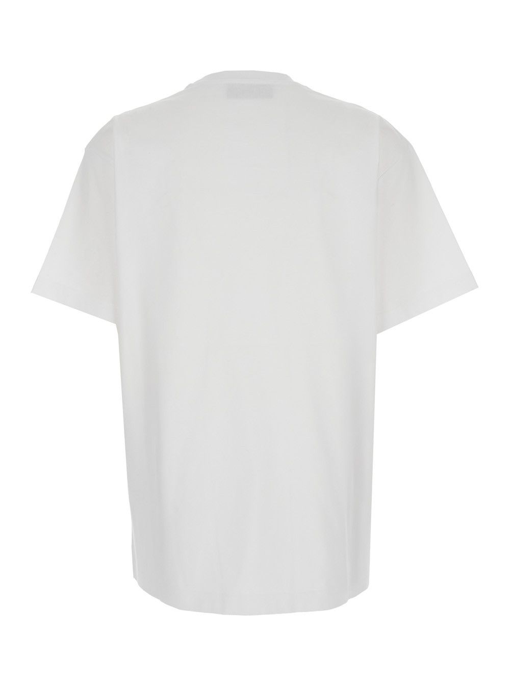 Gucci White Crewneck T-Shirt with Tonal GG Embroidery on the Front in Cotton Woman Size XS / US 0-2 / IT 36-38 - 2 Thumbnail