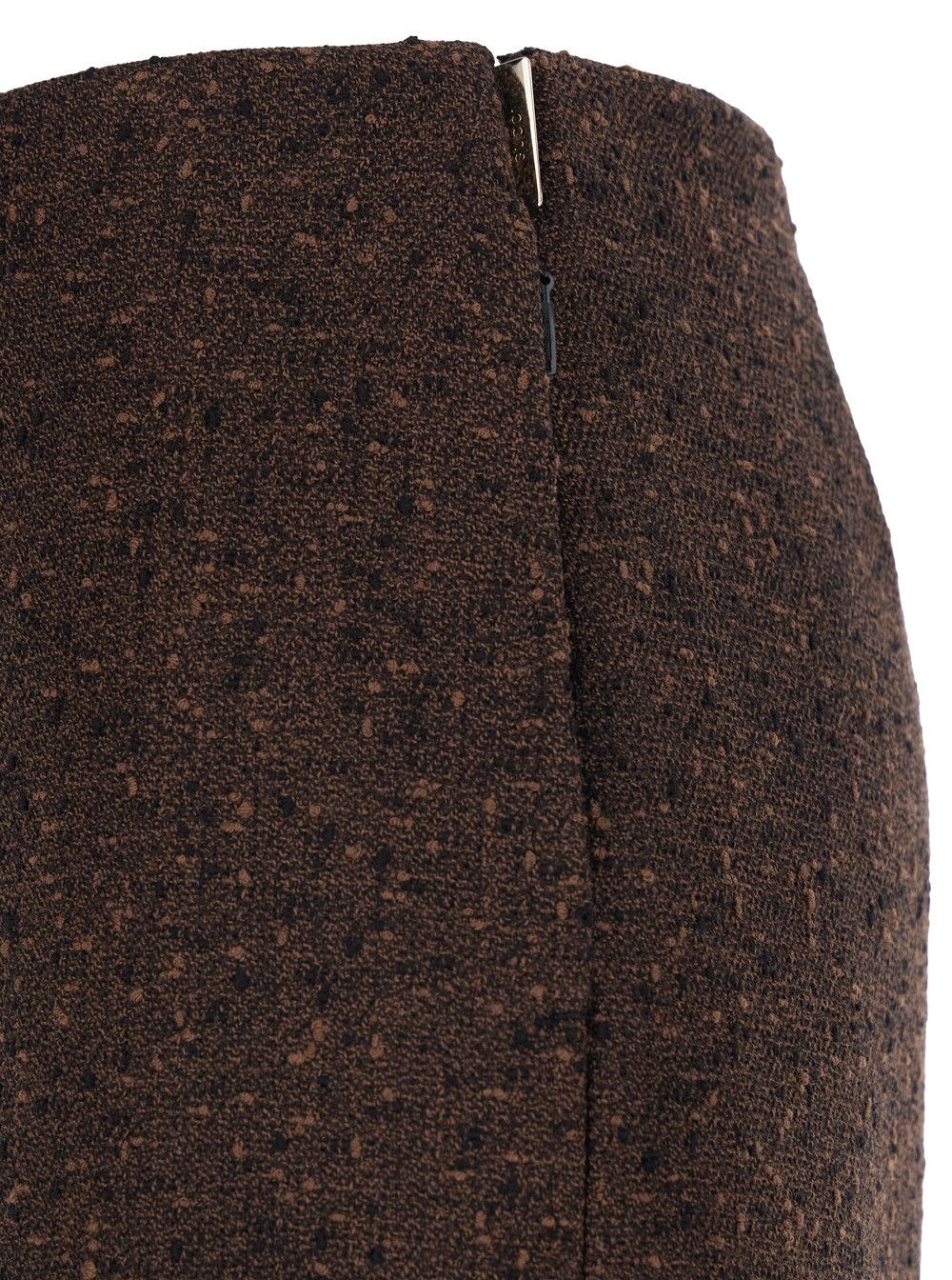 Gucci Brown Skirt with Side-Closure in Buttoned Wool Woman Size 28" / US 6 / IT 42 - 3 Thumbnail