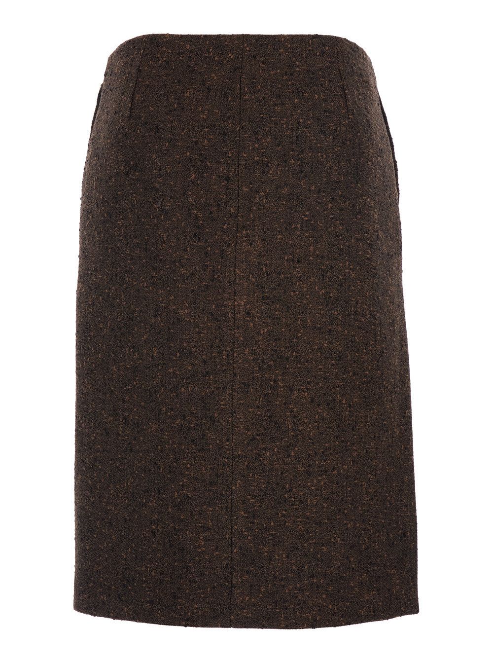 Gucci Brown Skirt with Side-Closure in Buttoned Wool Woman Size 28" / US 6 / IT 42 - 2 Thumbnail