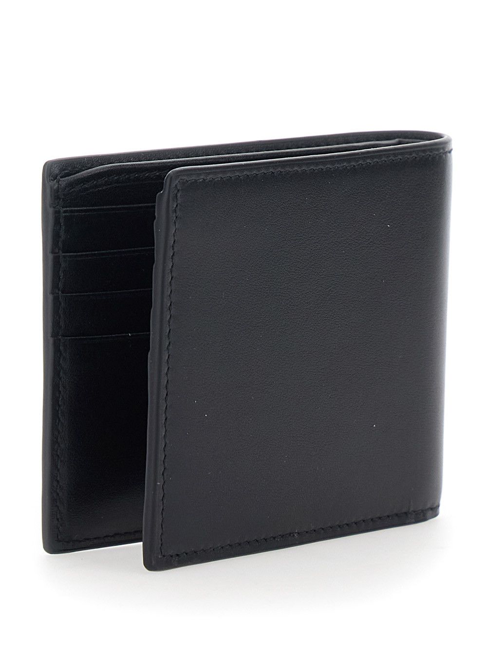 Gucci Bi-Fold Wallet with Horsebit on the Front and Logo Imprinted Inside in Black Leather for Men Size ONE SIZE - 3 Thumbnail