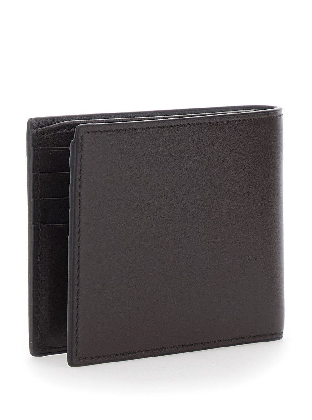 Gucci Brown Bi-Fold Wallet with Horsebit on the Front and Logo Imprinted Inside in Leather Men Size ONE SIZE - 3 Thumbnail