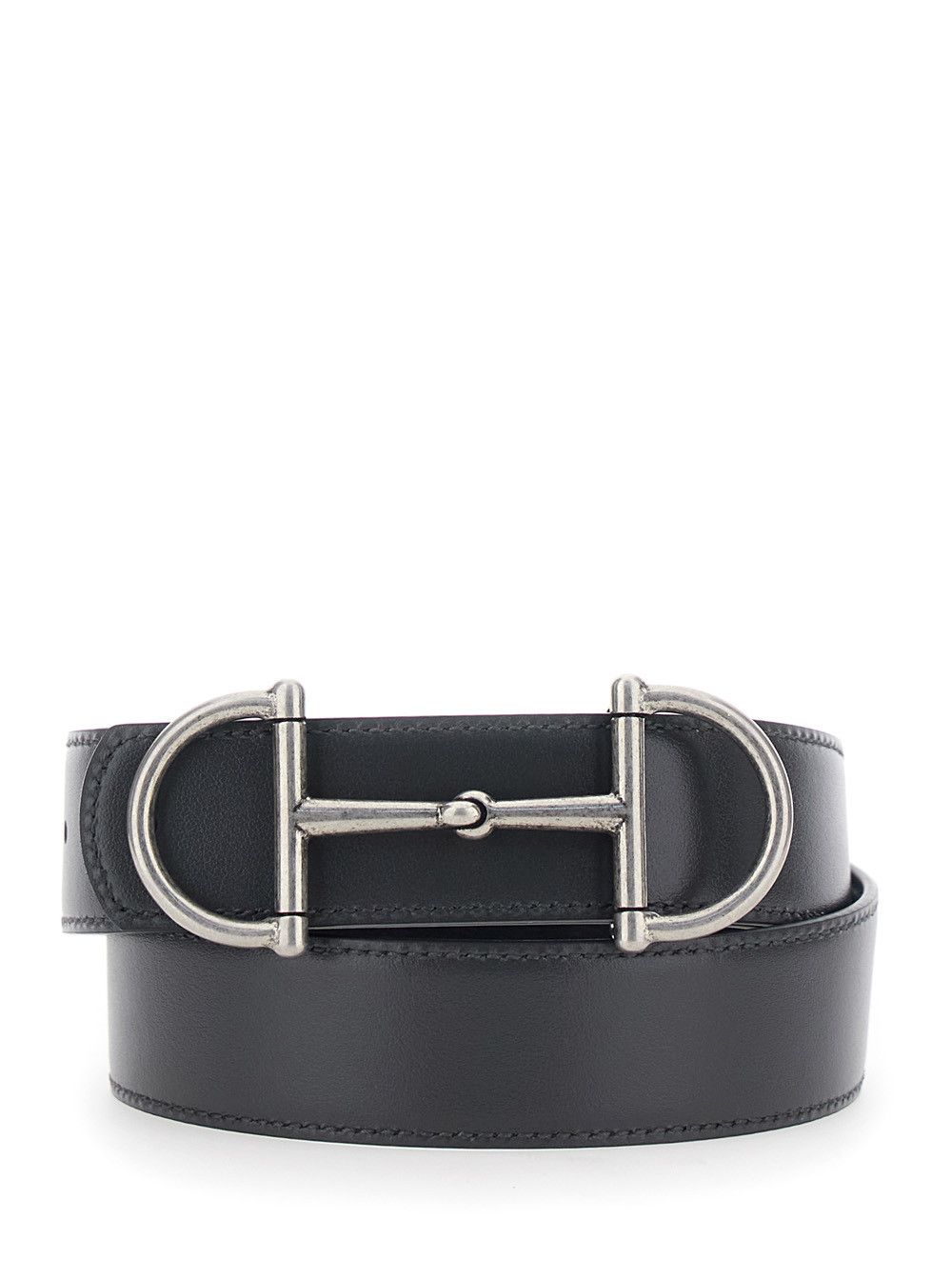 Gucci Belt with Horsebit on the Front in Black Leather for Men Size ONE SIZE - 4 Thumbnail