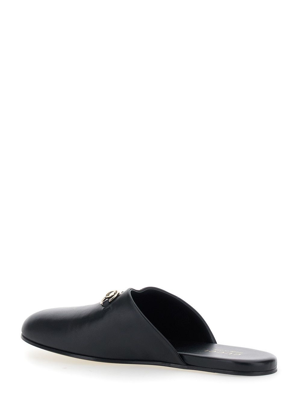 Gucci Black Mule with Horsebit on the Front in Smooth Leather Man Size US 8 / EU 41 - 3 Thumbnail