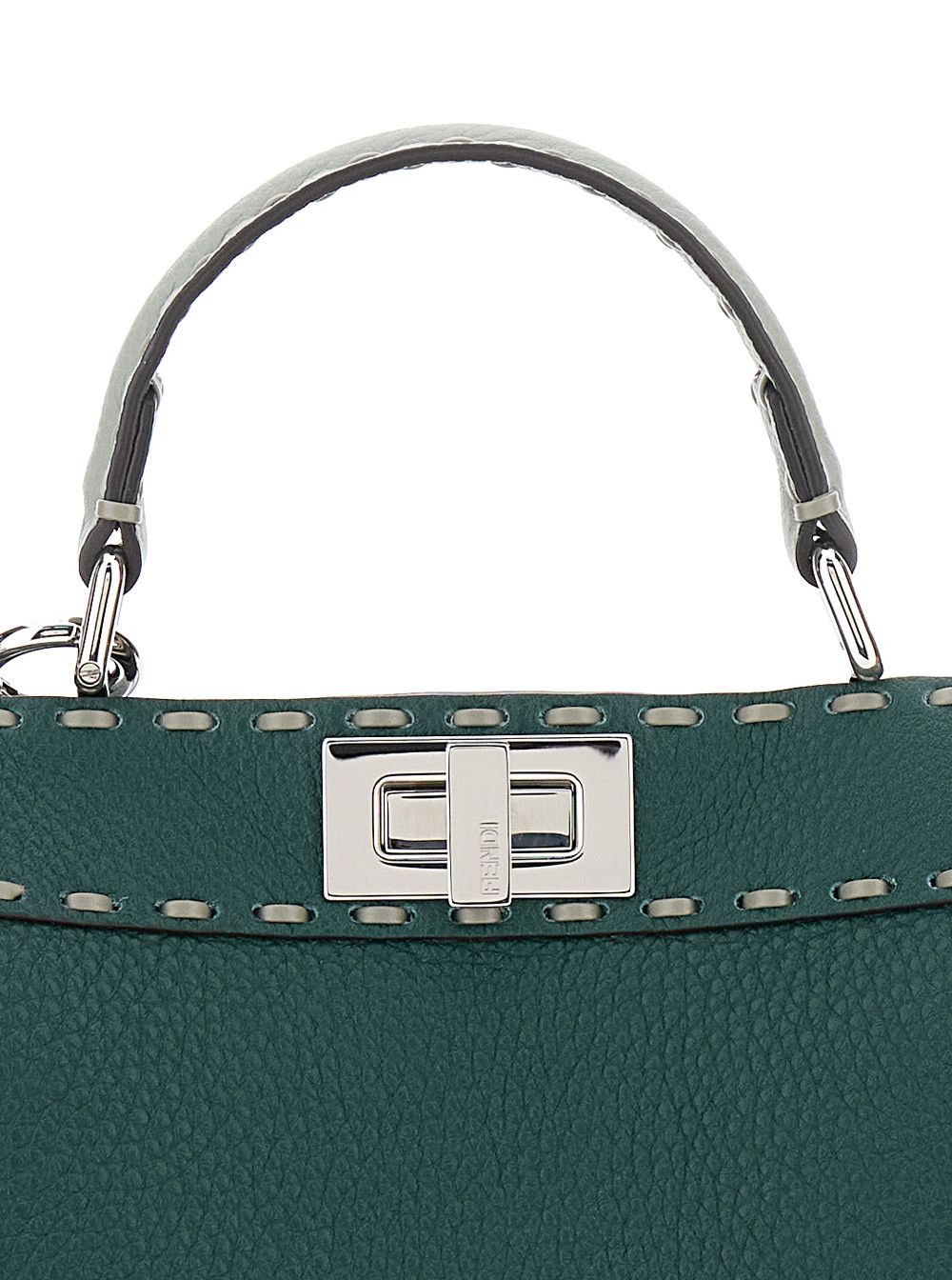 Fendi 'Peekaboo ISeeU Small' Green Handbag with Shoulder Strap in Leather Woman Size ONE SIZE - 5 Thumbnail