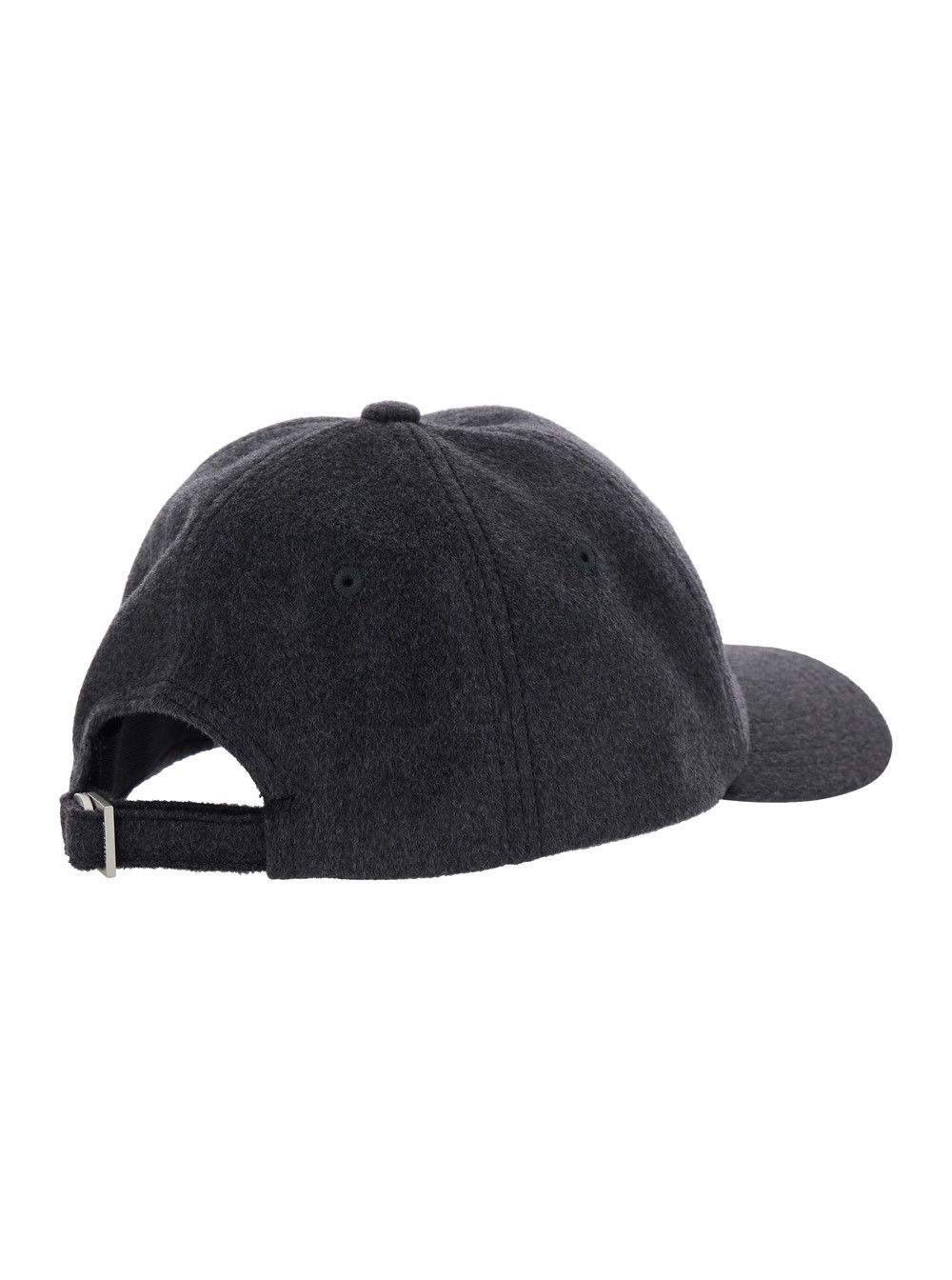 Jacquemus 'La Casquette Cachemiro' Grey Baseball Cap with Logo Lettering Embroidery on the Front in Wool Woman Size ONE SIZE - 2 Thumbnail