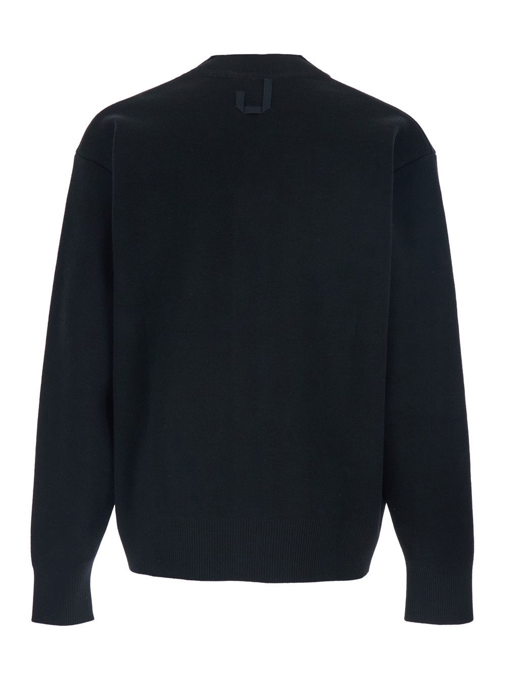 Jacquemus Black V-Neck Cardigan with J Logo on the Back in Wool Man Size US L / EU 52-54 / 3 - 2 Thumbnail