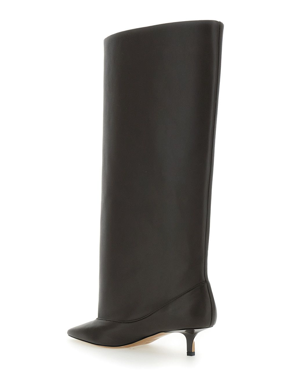 Jacquemus 'Les Bottes Tourni' Brown Boots with Pointed Toe and Low Stiletto Heel in Leather Woman Size US 8 / IT 38 - 3 Thumbnail