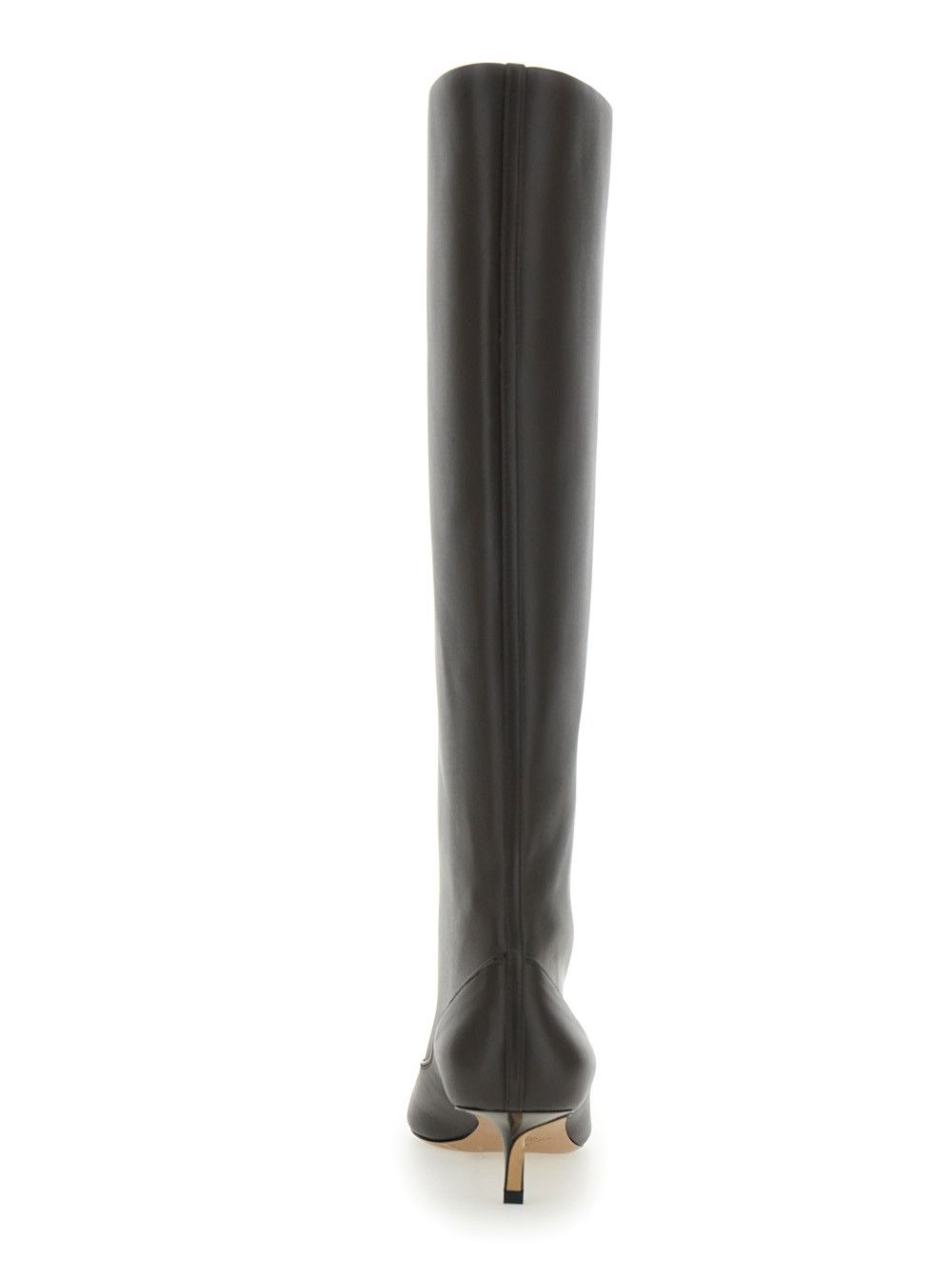 Jacquemus 'Les Bottes Tourni' Brown Boots with Pointed Toe and Low Stiletto Heel in Leather Woman Size US 8 / IT 38 - 4 Thumbnail