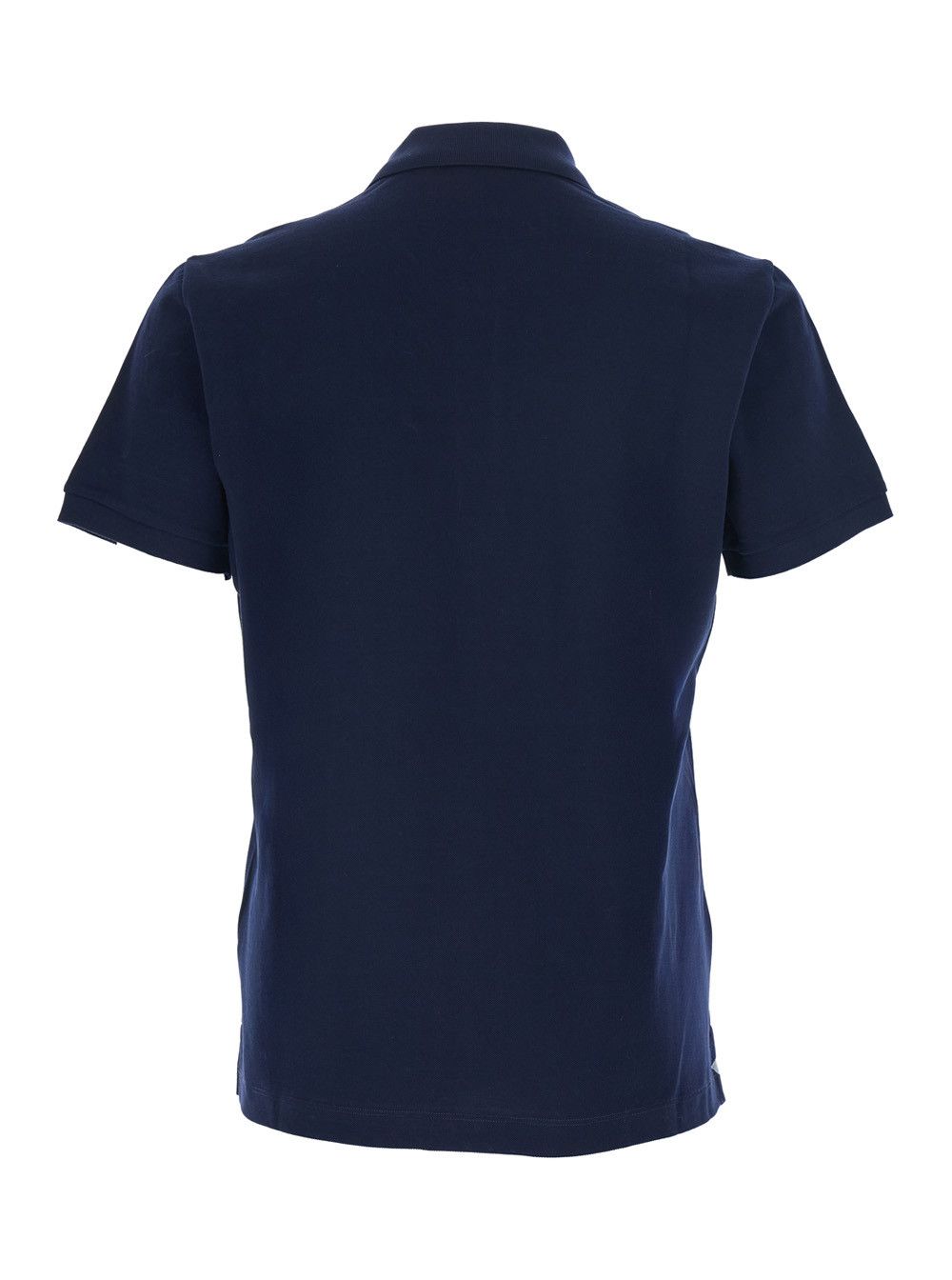 Fendi Blue Polo Shirt with Metallic FF Logo on the Front in Cotton Pique Man Size US XL / EU 56 / 4 - 2 Thumbnail