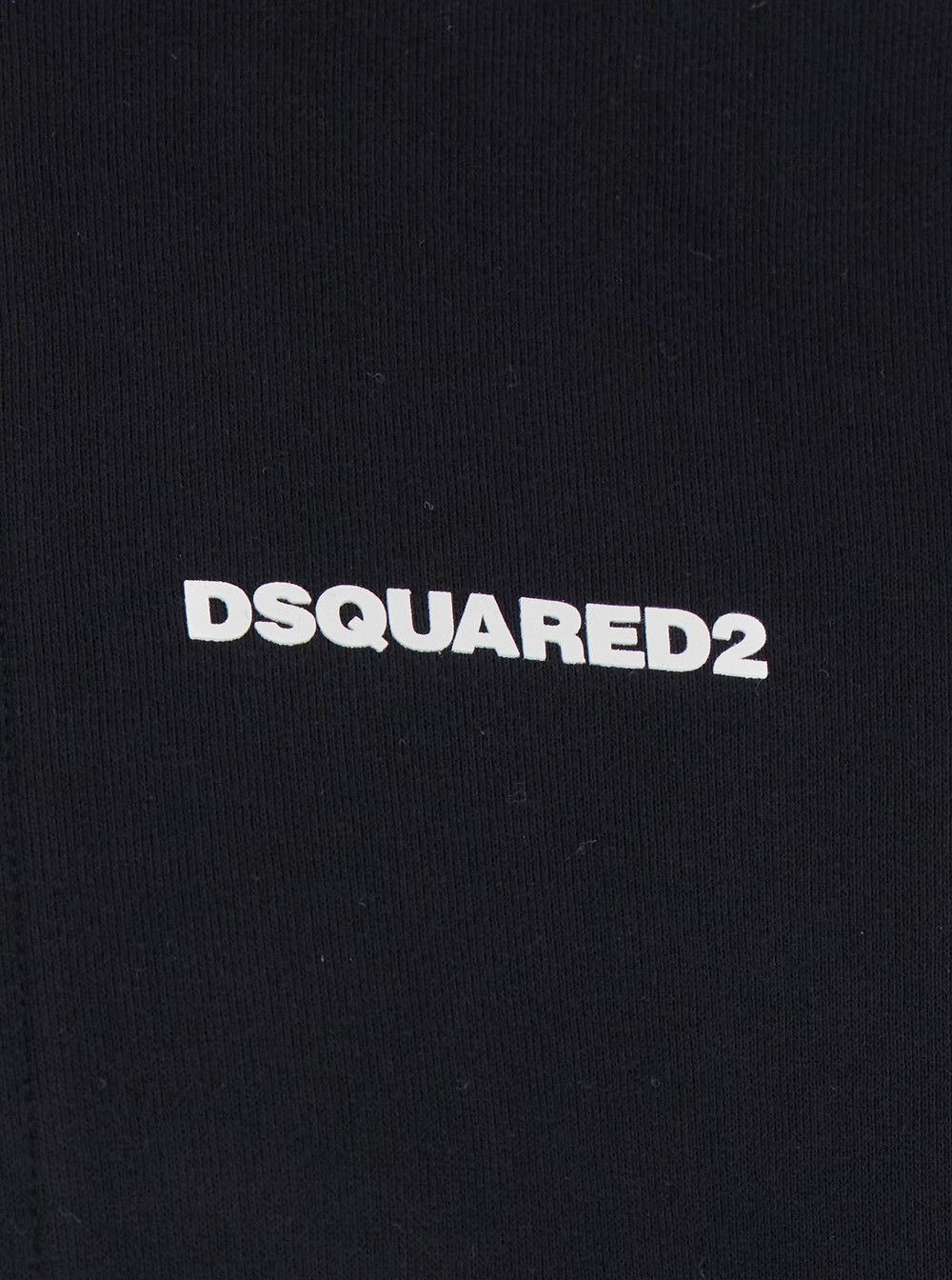 Dsquared2 Black High Neck Sweatshirt with Lettering Logo on the Front in Cotton Man Size US S / EU 44-46 / 1 - 3 Thumbnail