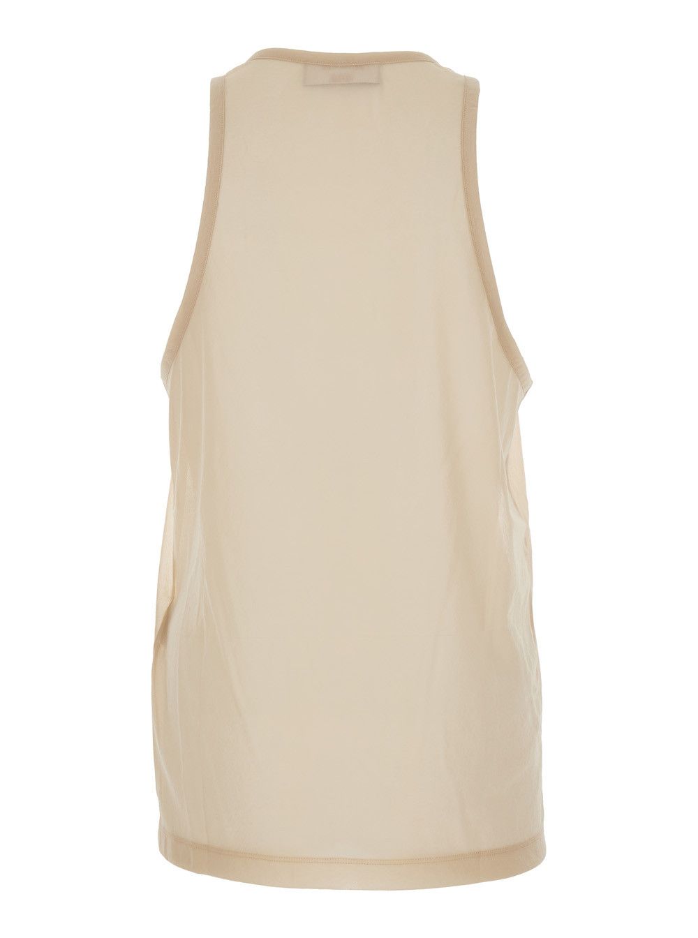 Dsquared2 'D2 x Magliano' Beige Sleeveless Top with Logo Lettering on the Front in Cotton Man Size US L / EU 52-54 / 3 - 2 Thumbnail