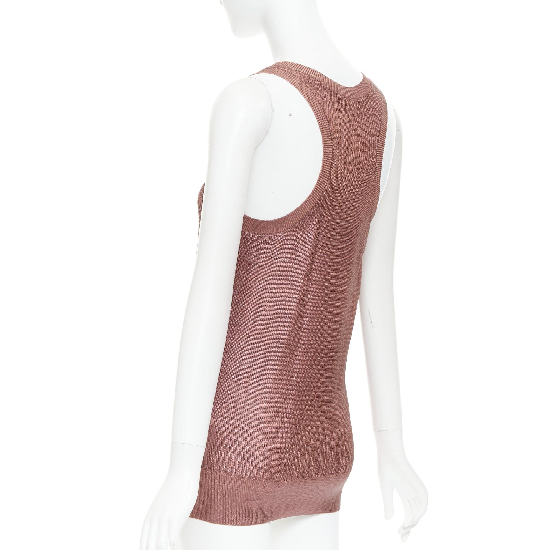 Gucci GUCCI metallic copper coated GG logo charm knit mini dress M Size M / US 6-8 / IT 42-44 - 6 Thumbnail