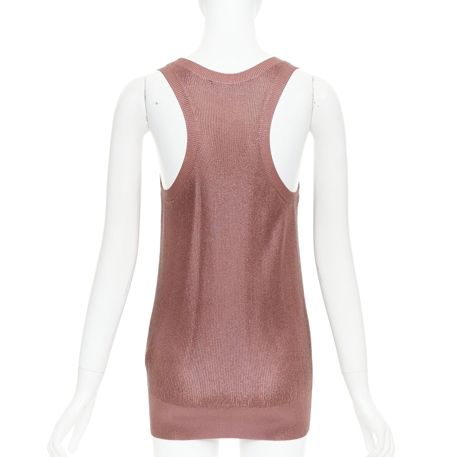 Gucci GUCCI metallic copper coated GG logo charm knit mini dress M Size M / US 6-8 / IT 42-44 - 5 Thumbnail
