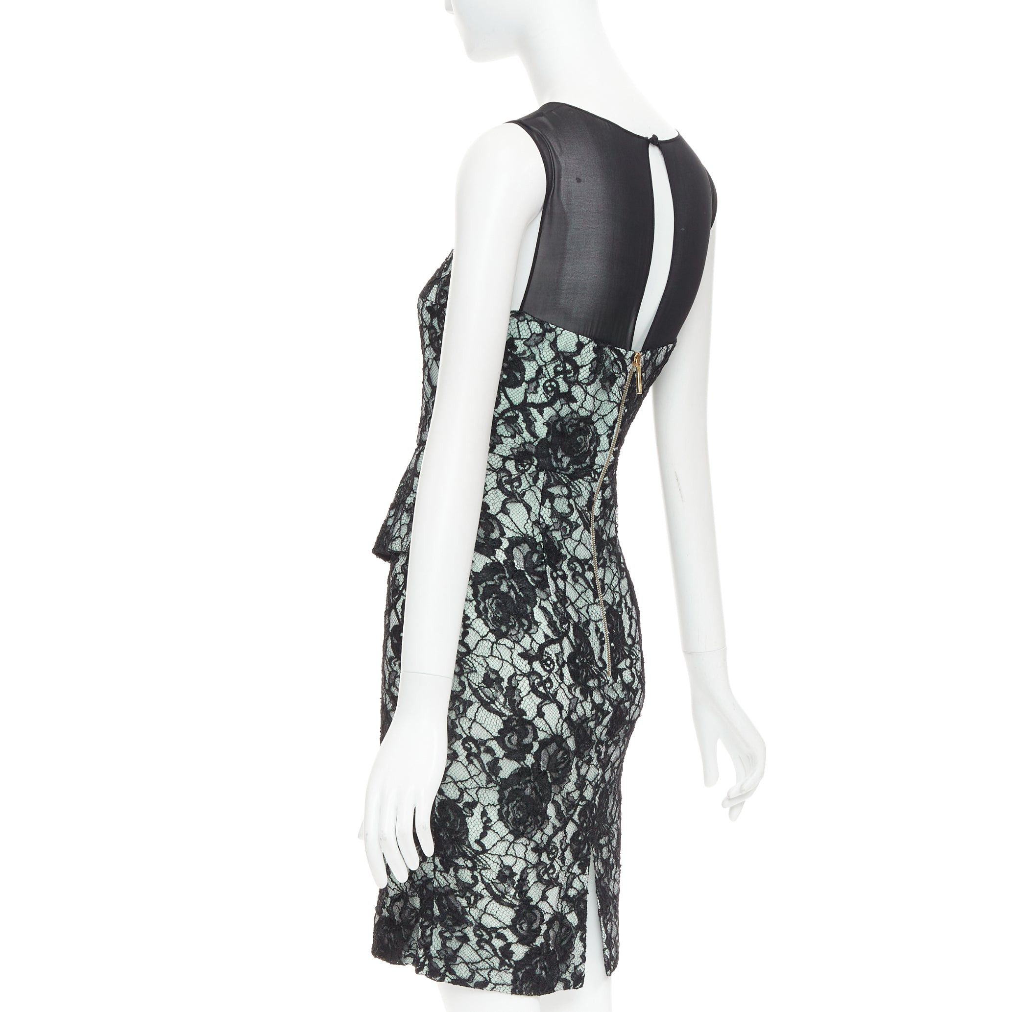 Emilio Pucci EMILIO PUCCI black light teal floral lace overlay cocktail dress IT42 M Size M / US 6-8 / IT 42-44 - 6 Thumbnail