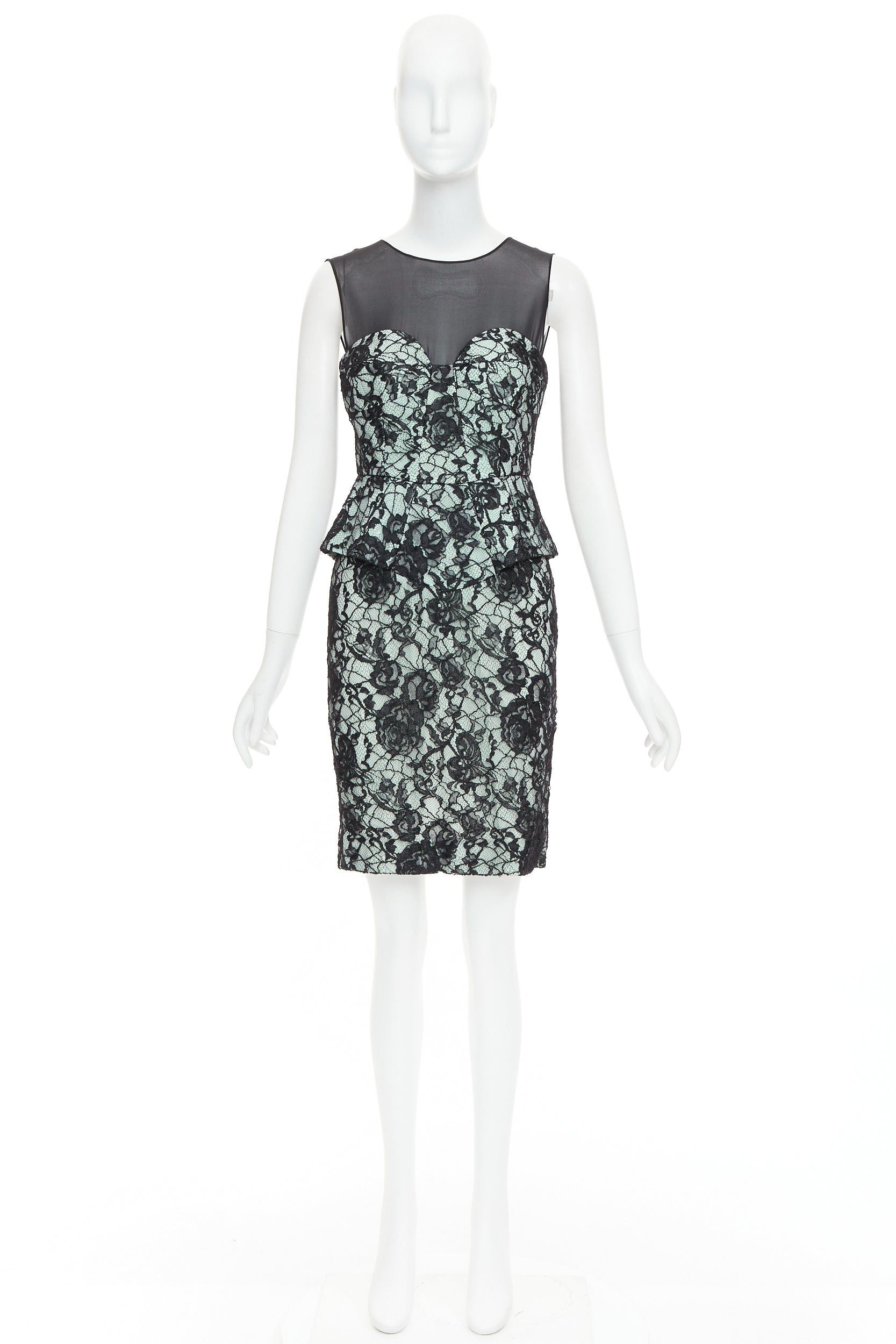 Emilio Pucci EMILIO PUCCI black light teal floral lace overlay cocktail dress IT42 M Size M / US 6-8 / IT 42-44 - 9 Thumbnail
