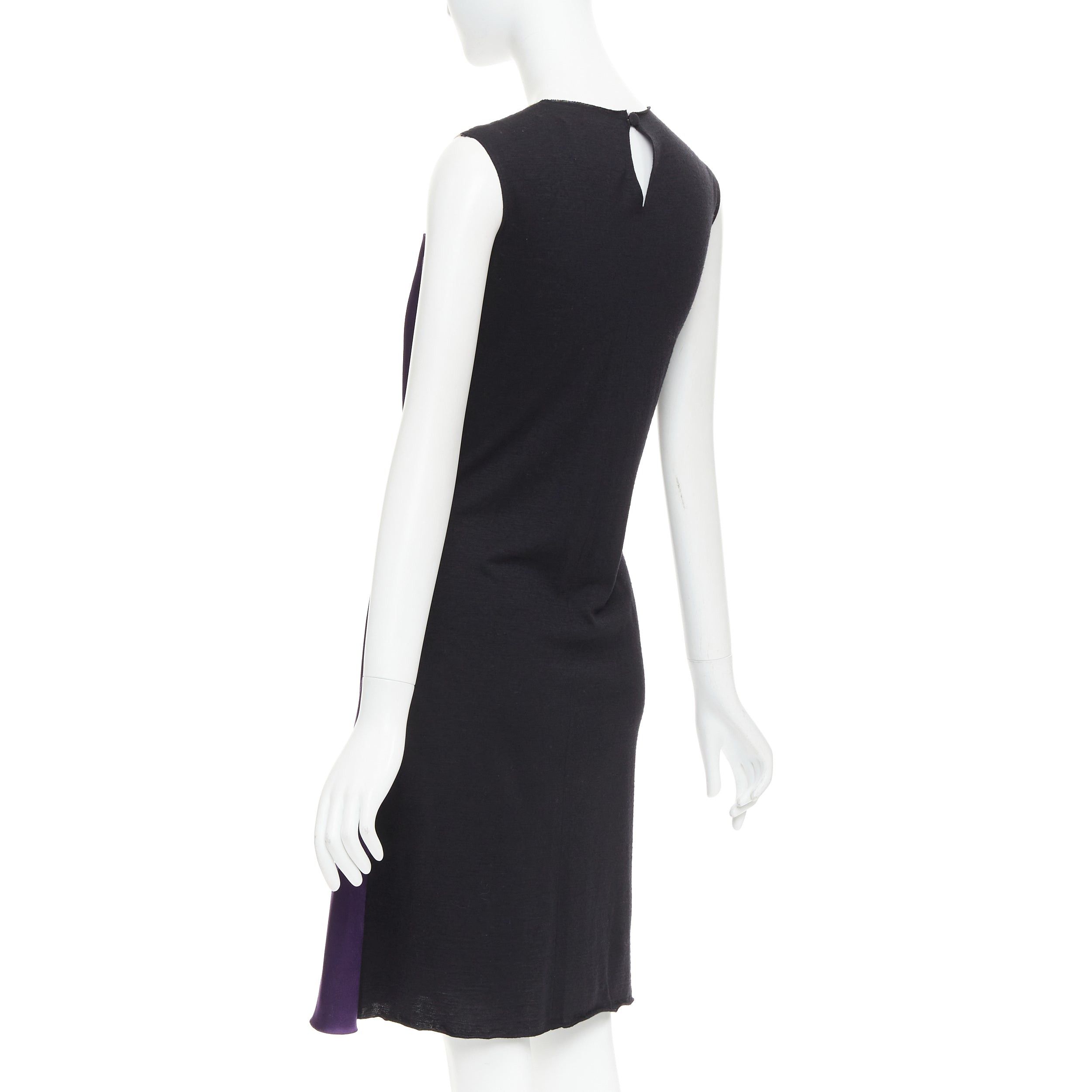 Lanvin LANVIN 2006 Runway purple nude silk gathered panelled cocktail dress FR36 S Size S / US 4 / IT 40 - 6 Thumbnail