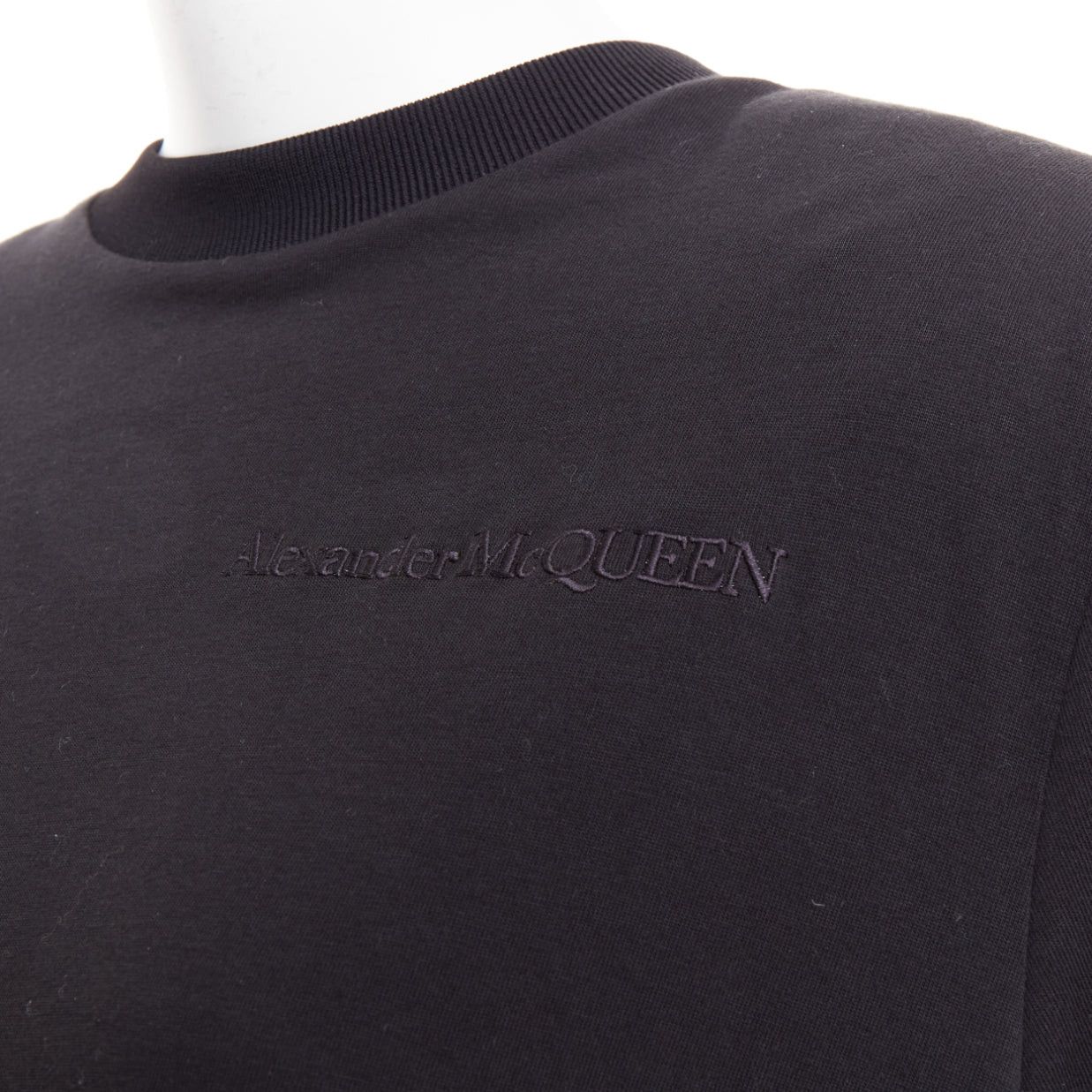 Alexander McQueen ALEXANDER MCQUEEN 2021 black hybrid flared back oversized tshirt dress IT48 XXL Size XL / US 12-14 / IT 48-50 - 7 Thumbnail