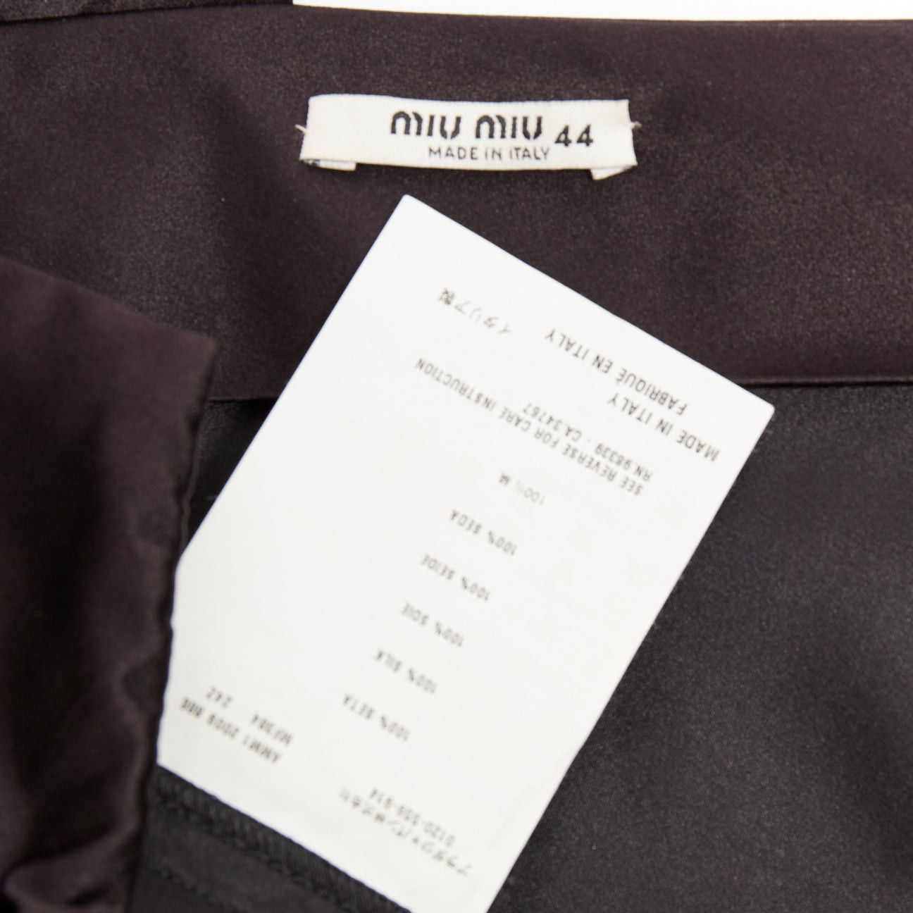 Miu Miu MIU MIU 2009 black silk satin bow top pleated mini dress IT44 L Size M / US 6-8 / IT 42-44 - 8 Thumbnail