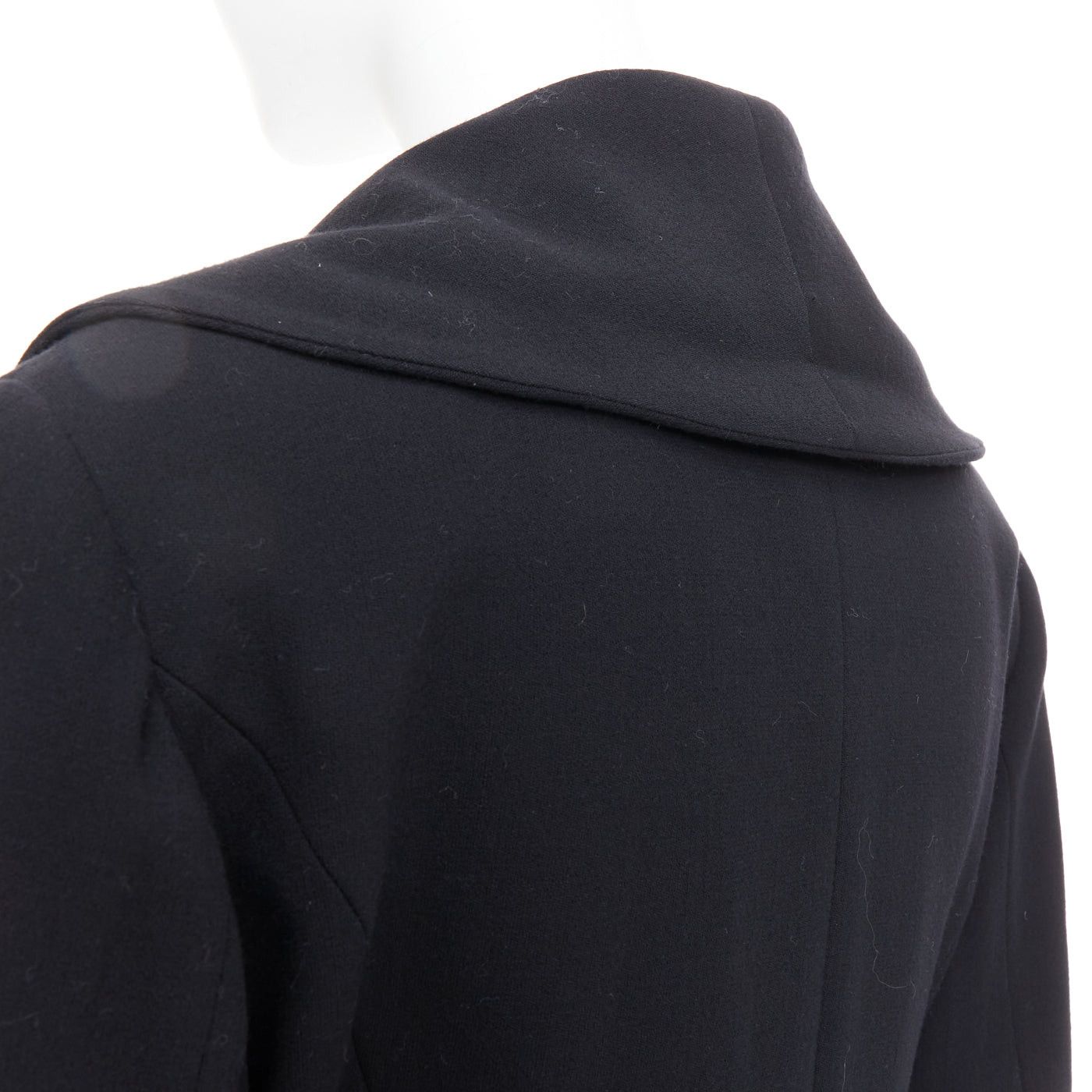 Karl Lagerfeld KARL LAGERFELD Vintage black wool shawl collar double breasetd blazer FR38 M Size M / US 6-8 / IT 42-44 - 8 Thumbnail