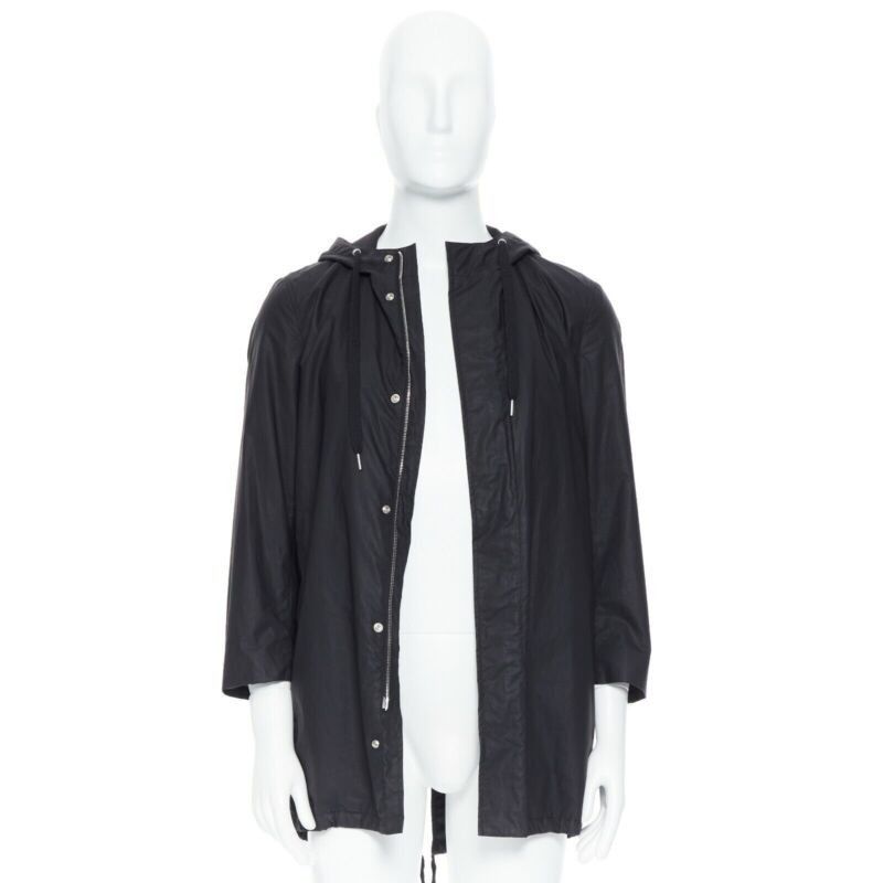 Dior DIOR HOMME black hooded utilitarian drawstrings zipper windbreaker jacket Size US S / EU 44-46 / 1 - 4 Thumbnail