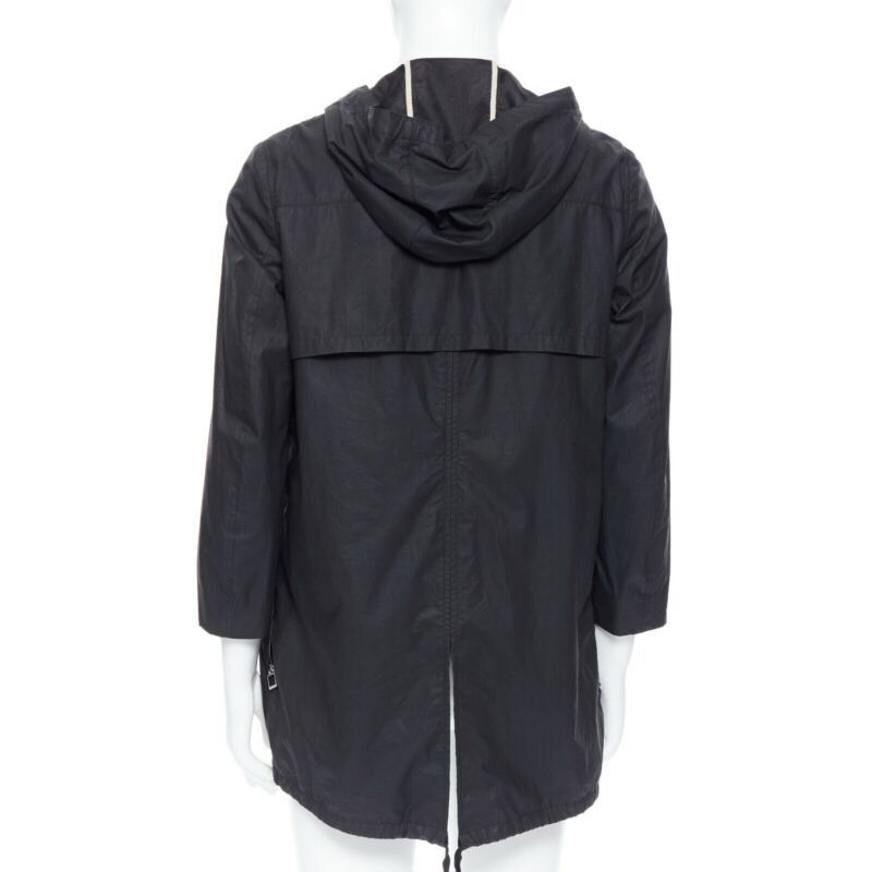 Dior DIOR HOMME black hooded utilitarian drawstrings zipper windbreaker jacket Size US S / EU 44-46 / 1 - 7 Thumbnail