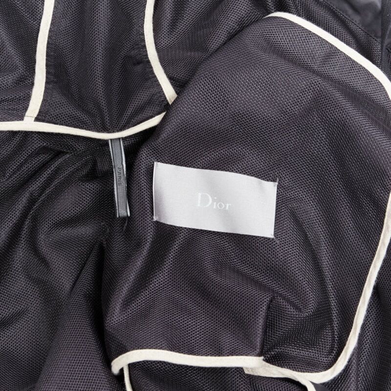 Dior DIOR HOMME black hooded utilitarian drawstrings zipper windbreaker jacket Size US S / EU 44-46 / 1 - 12 Thumbnail