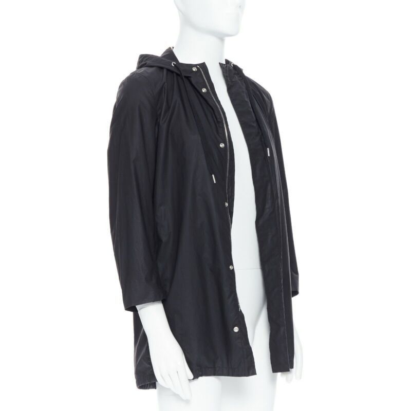 Dior DIOR HOMME black hooded utilitarian drawstrings zipper windbreaker jacket Size US S / EU 44-46 / 1 - 5 Thumbnail