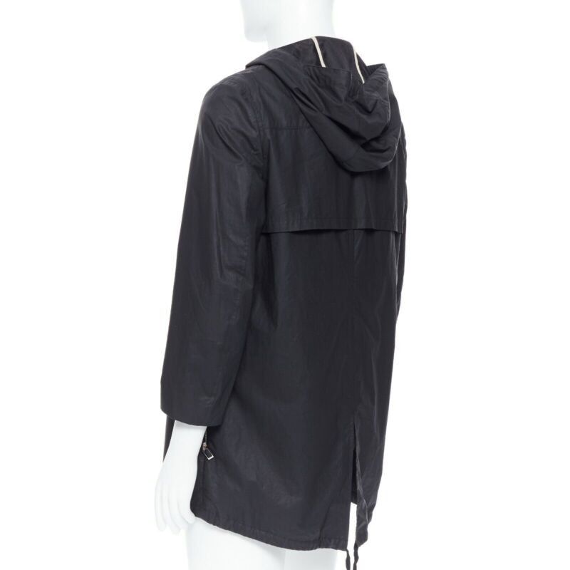 Dior DIOR HOMME black hooded utilitarian drawstrings zipper windbreaker jacket Size US S / EU 44-46 / 1 - 8 Thumbnail