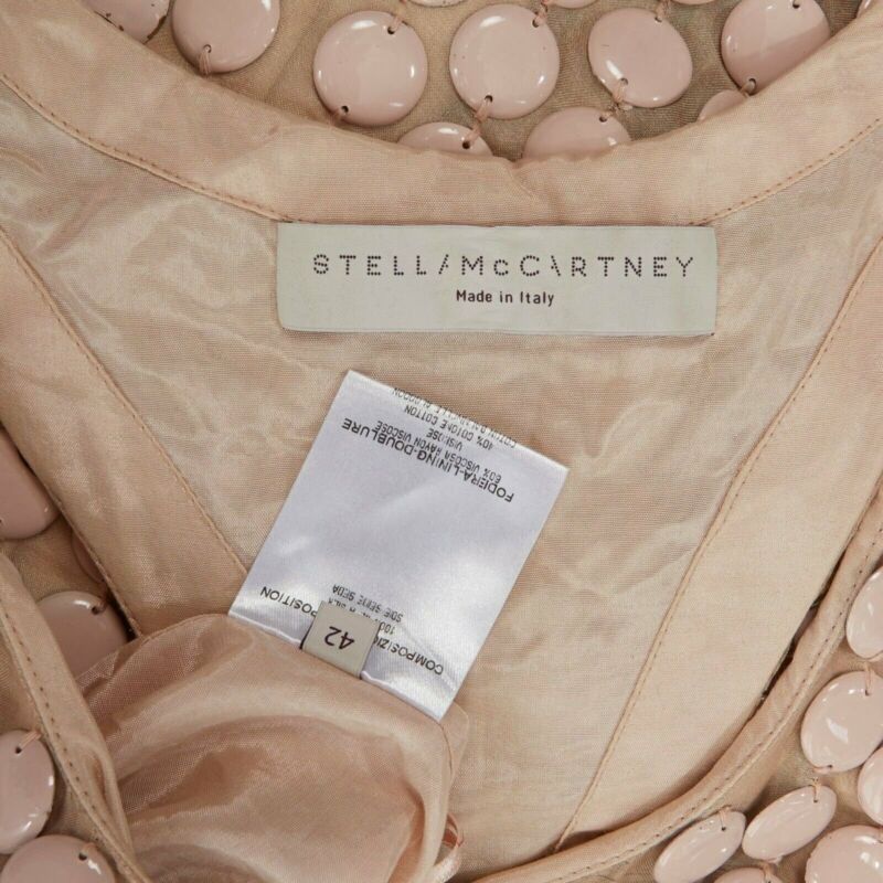 Stella McCartney STELLA MCCARTNEY 2005 pink metal paillettes racer back mini dress IT42 M Size M / US 6-8 / IT 42-44 - 10 Thumbnail