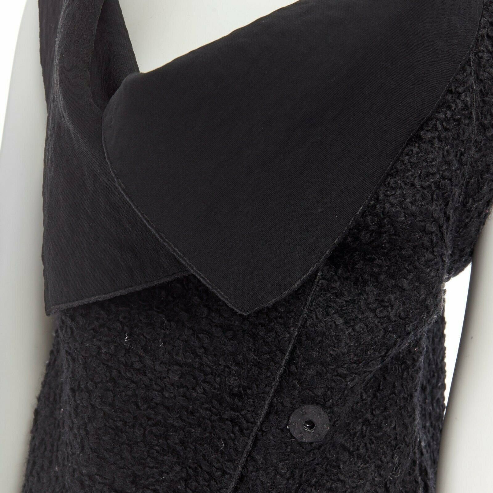 Roland Mouret RM ROLAND MOURET wool mohair blend draped collar sleeveless vest jacket US6 M Size M / US 6-8 / IT 42-44 - 2 Thumbnail