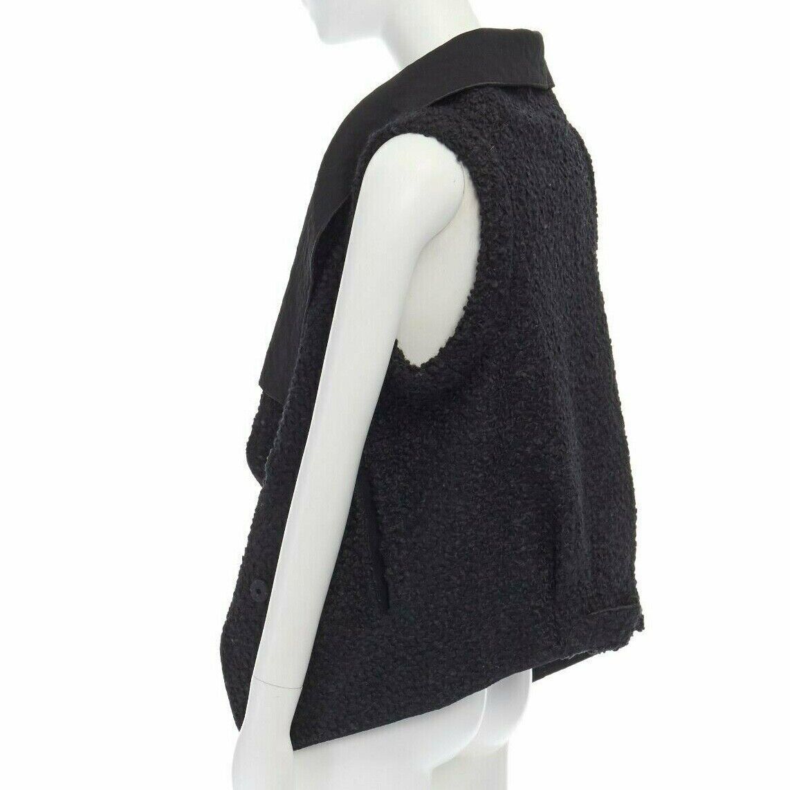 Roland Mouret RM ROLAND MOURET wool mohair blend draped collar sleeveless vest jacket US6 M Size M / US 6-8 / IT 42-44 - 7 Thumbnail