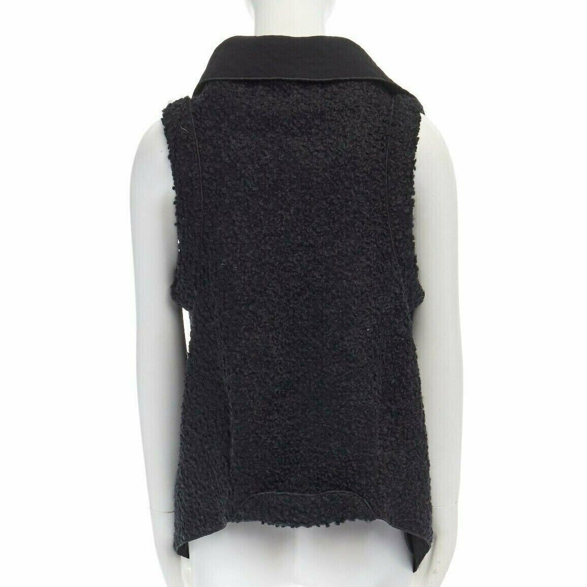 Roland Mouret RM ROLAND MOURET wool mohair blend draped collar sleeveless vest jacket US6 M Size M / US 6-8 / IT 42-44 - 6 Thumbnail