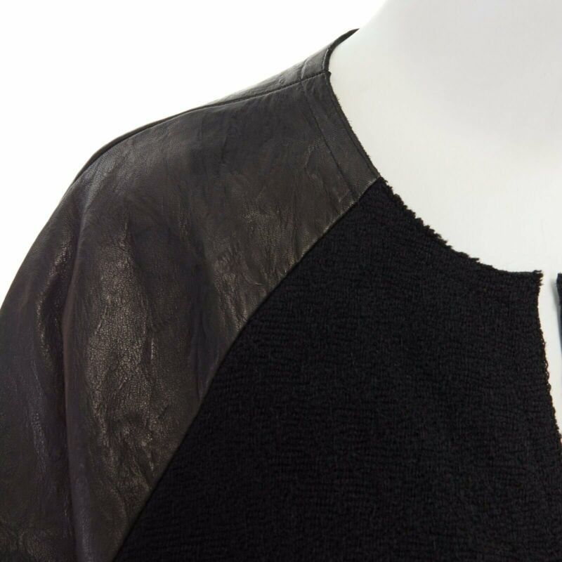 Isabel Marant runway ISABEL MARANT Jeams leather sleeve wool zip up baseball bomber jacket S Size S / US 4 / IT 40 - 2 Thumbnail