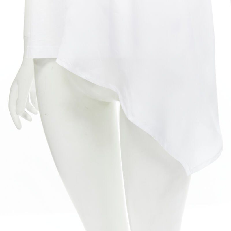 Victoria Beckham VVB VICTORIA BECKHAM 100% cotton polyester insert asymmetric t-shirt S Size S / US 4 / IT 40 - 2 Thumbnail