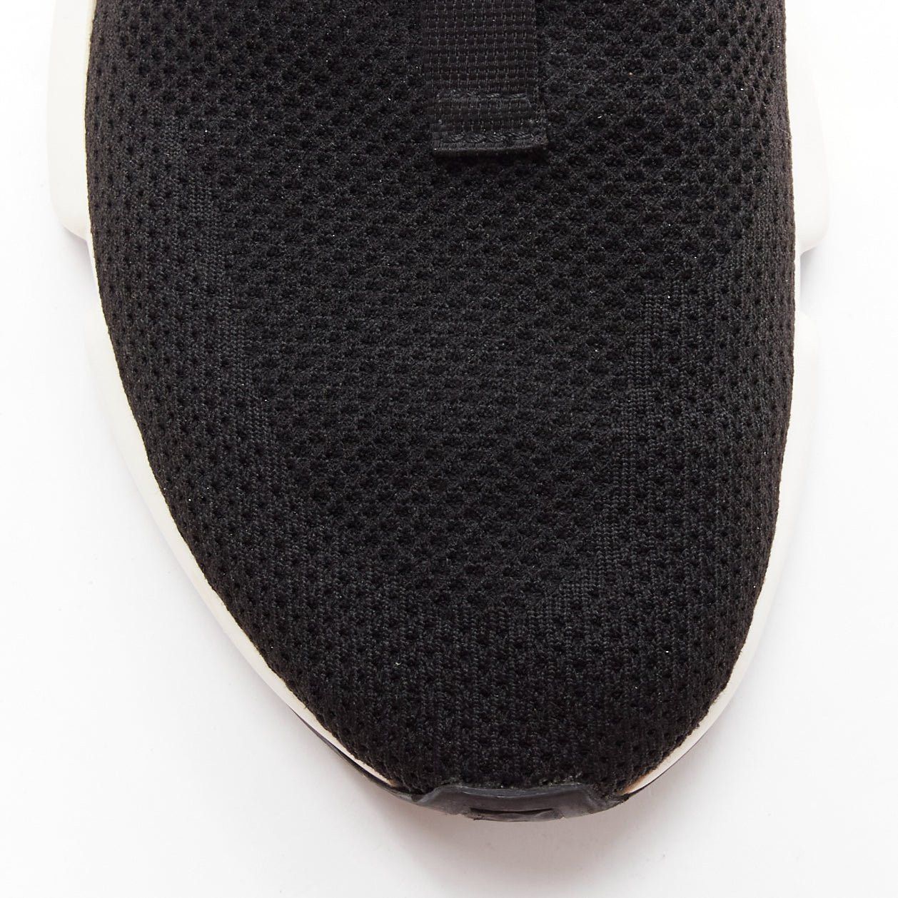 Balenciaga BALENCIAGA Speed black white red logo laced sock sneakers EU40 Size US 7 / EU 40 - 6 Thumbnail