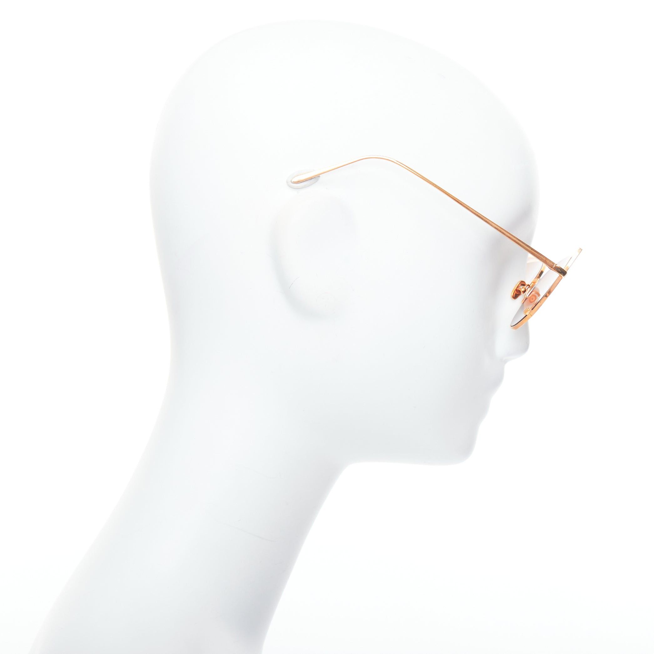 Linda Farrow LINDA FARROW Des Voeux LFL855/6 rose gold peach cat eye sunglasses Size ONE SIZE - 4 Thumbnail