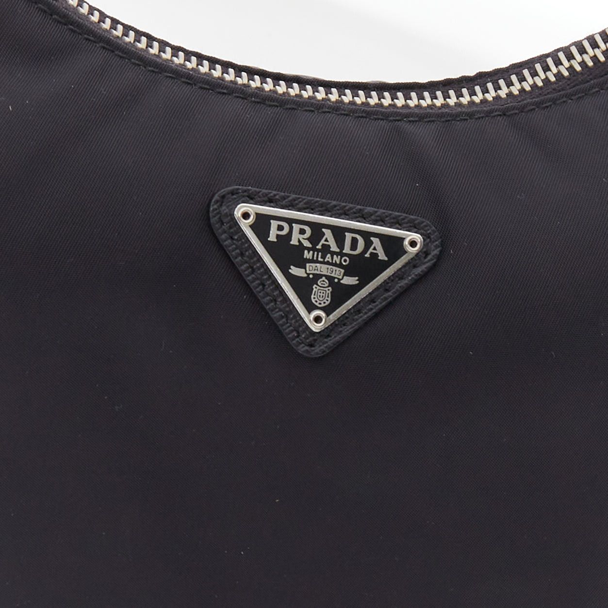Prada PRADA Re-Edition 30 Re-Nylon 3 in 1 black nylon logo crossbody hobo bag Size ONE SIZE - 7 Thumbnail