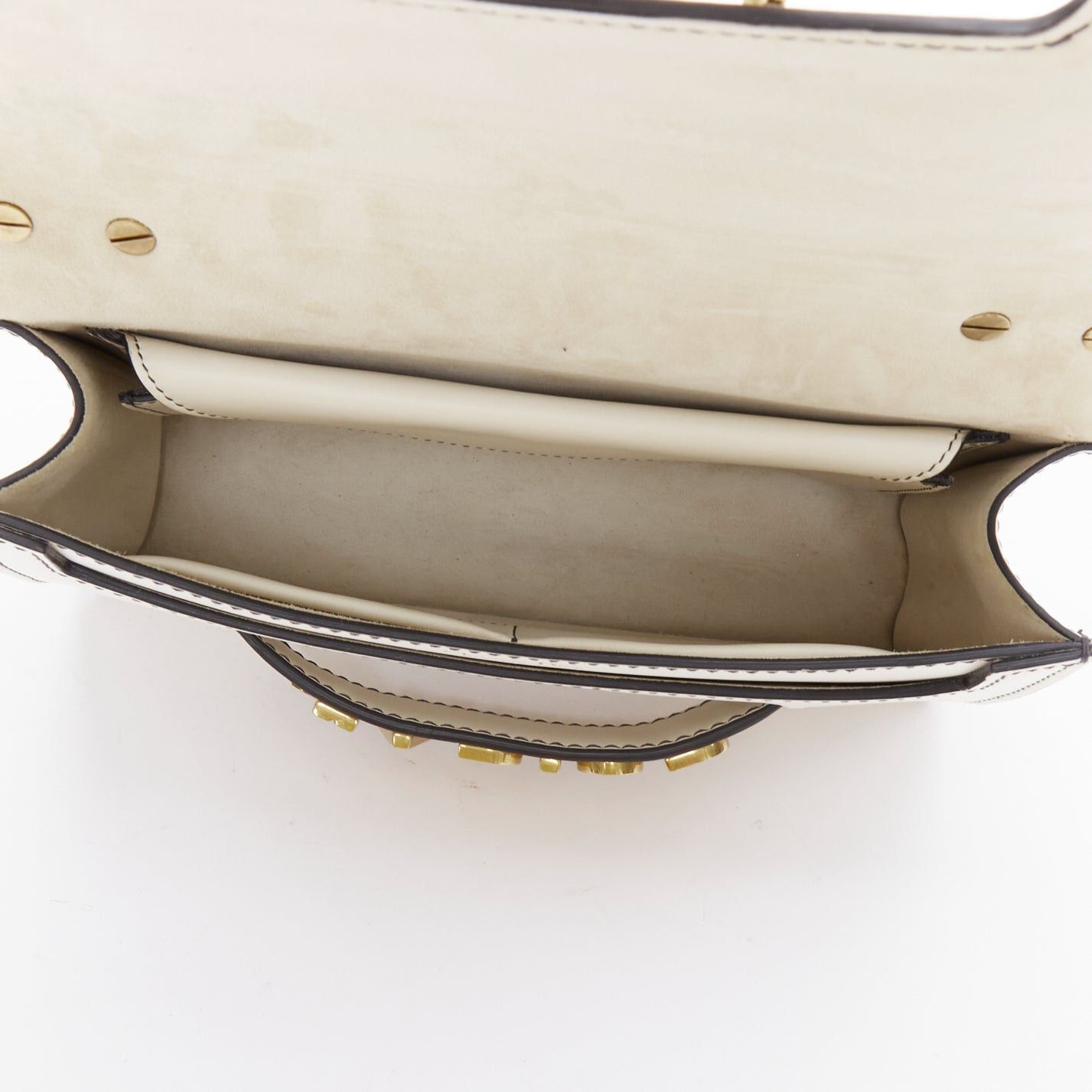 Dior DIOR J'Adior Medium white leather gold letter chain flap crossbody bag Size ONE SIZE - 9 Thumbnail