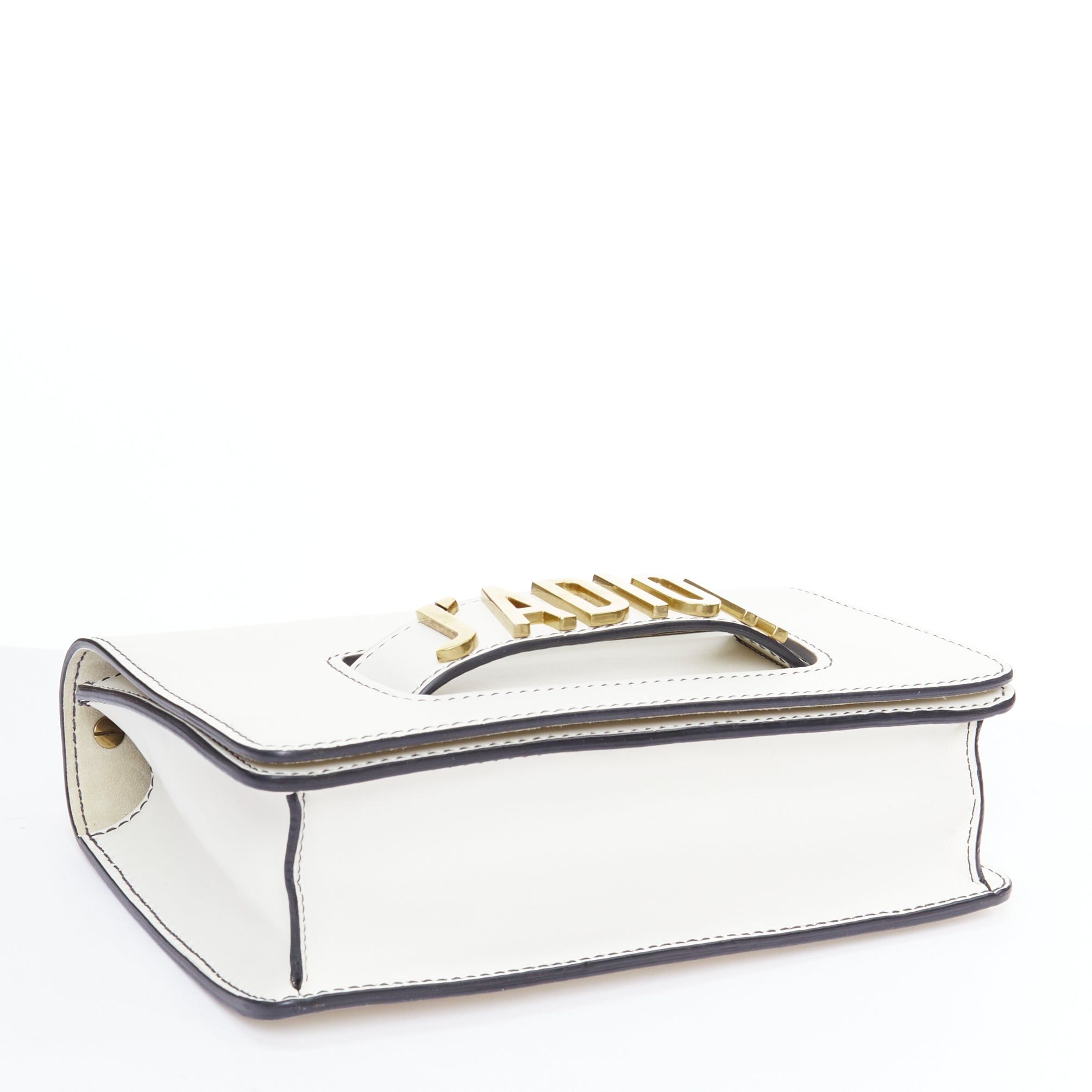 Dior DIOR J'Adior Medium white leather gold letter chain flap crossbody bag Size ONE SIZE - 6 Thumbnail