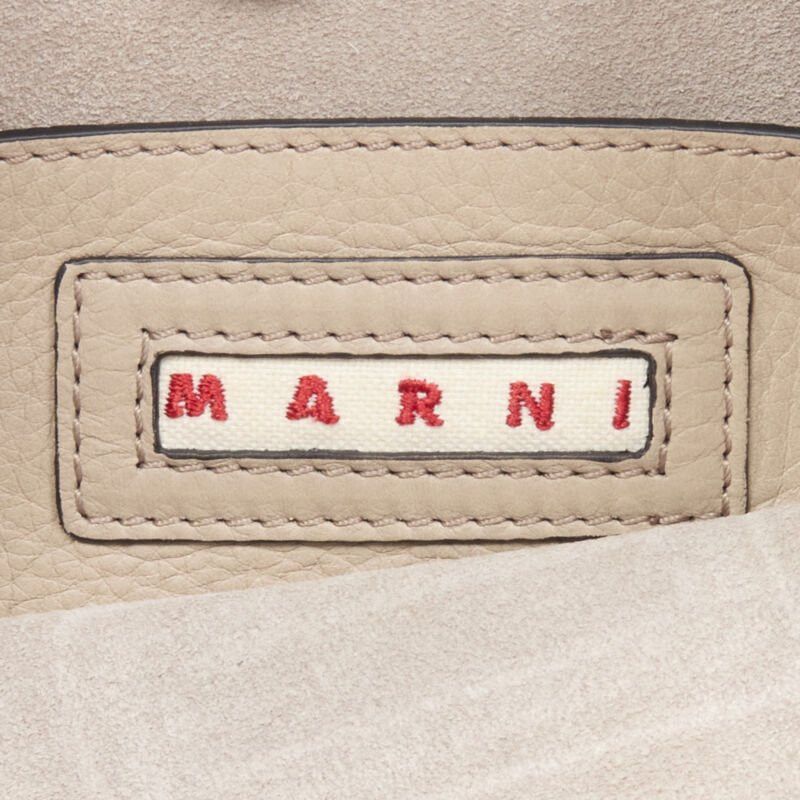 Marni MARNI stone grey silver lock dual zip pouch chain sport strap crossbody bag Size ONE SIZE - 12 Thumbnail